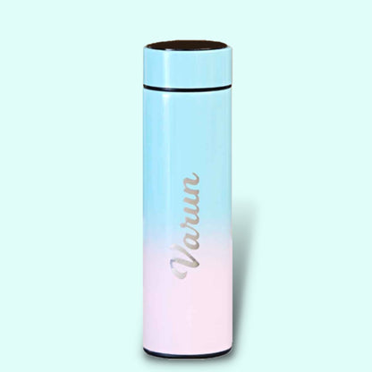 Personalized Pastel Temperature Water Bottle, Gift Bottle