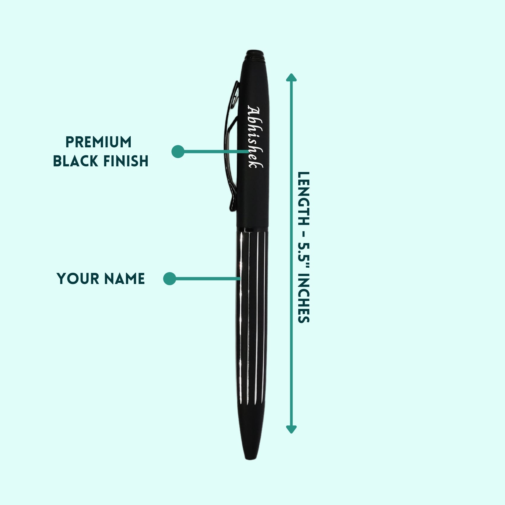 Personalized Black Pen