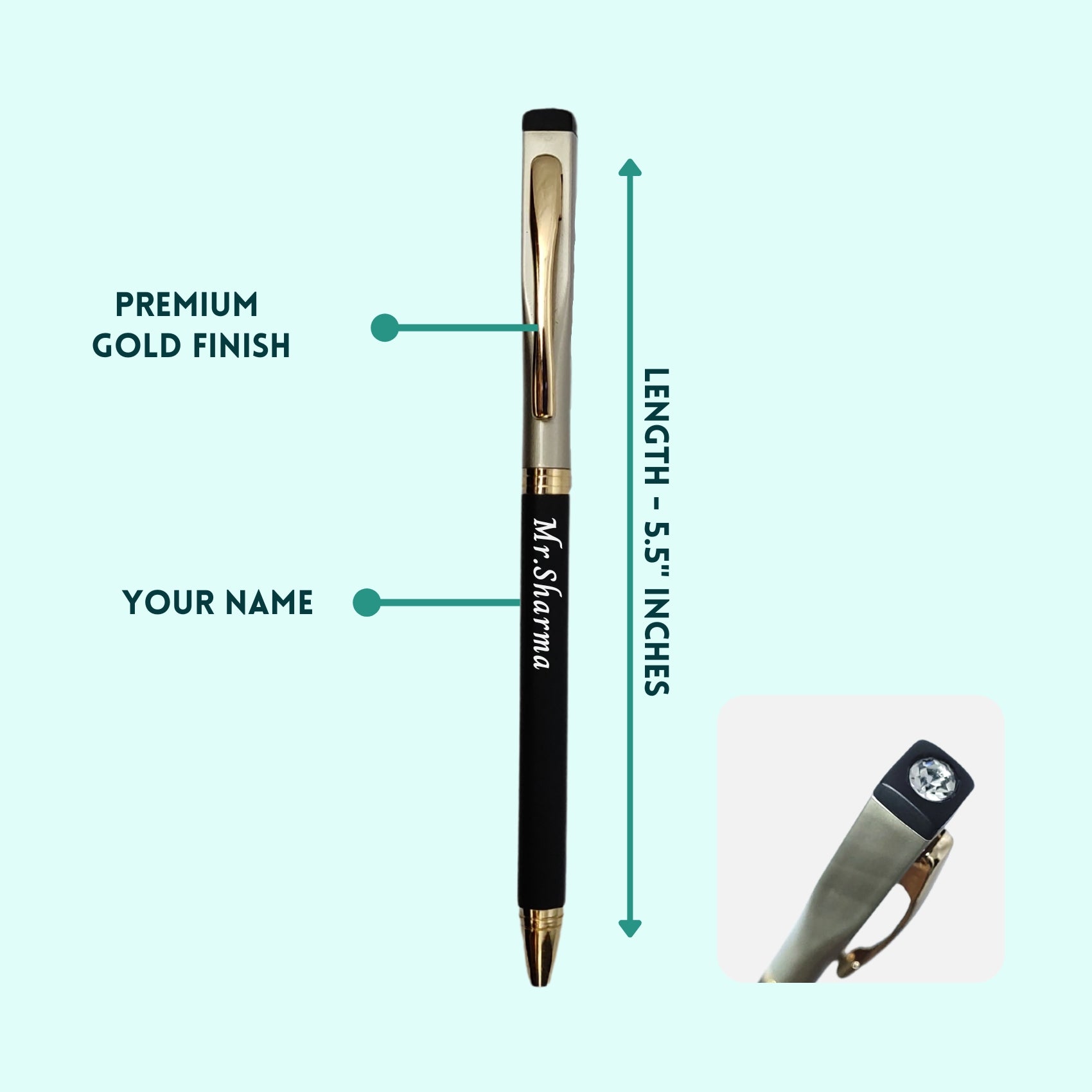 Personalized Silver Color Pen