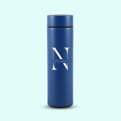 Personalized Temperature Water Bottle - Capital Logo Design