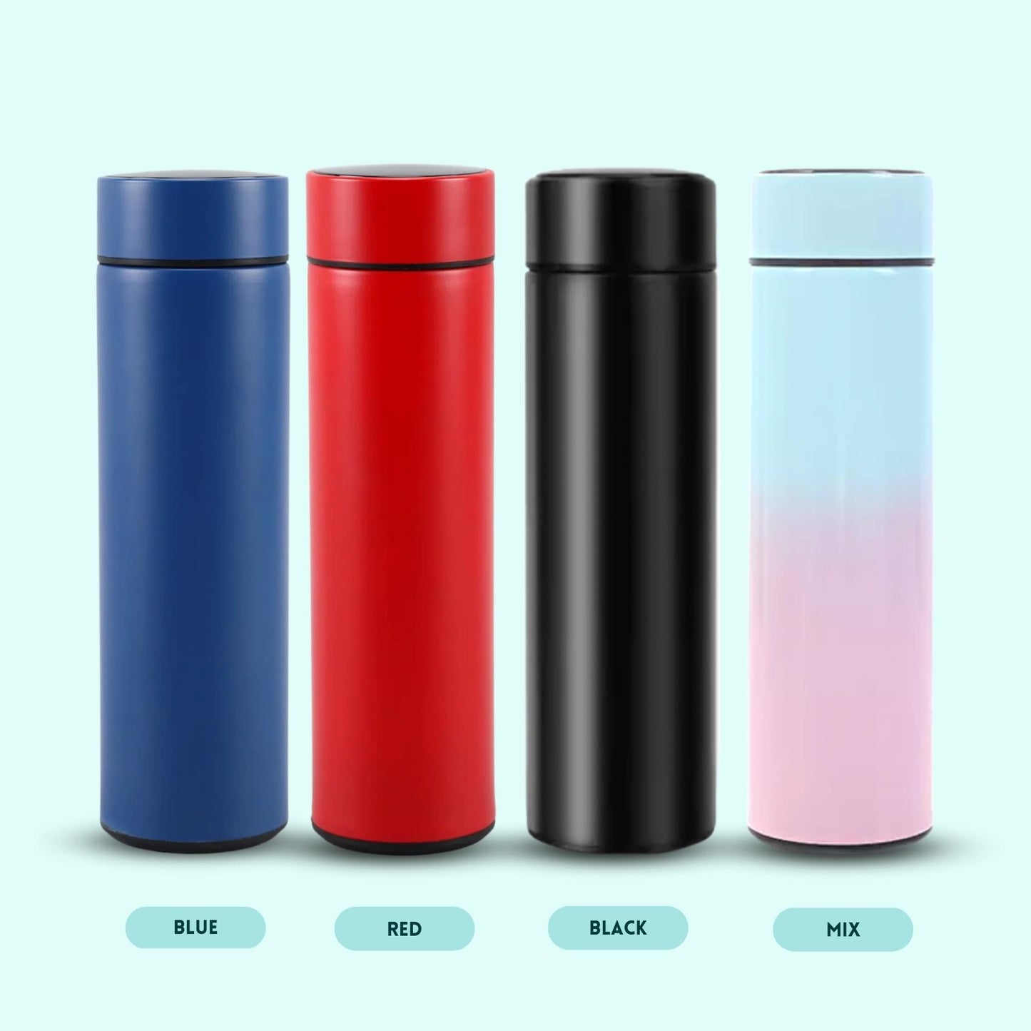 Personalized Temperature Water Bottle - Greek Design