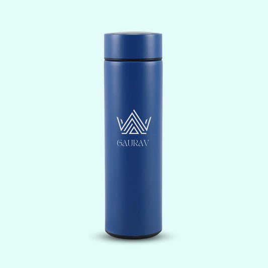 Personalized Temperature Water Bottle - King Crown Logo