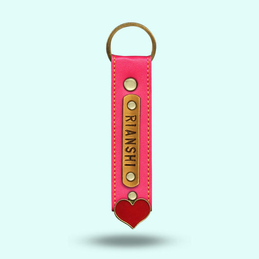 Personalized Premium Keychain - Pink